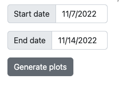 Start and end date